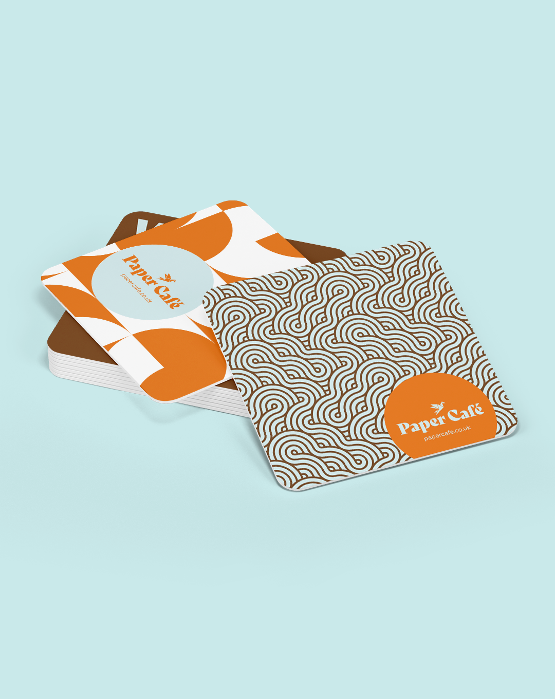 Unique and eye-catching beer mats from Paper Cafe – ideal for events, pubs, or personal use.