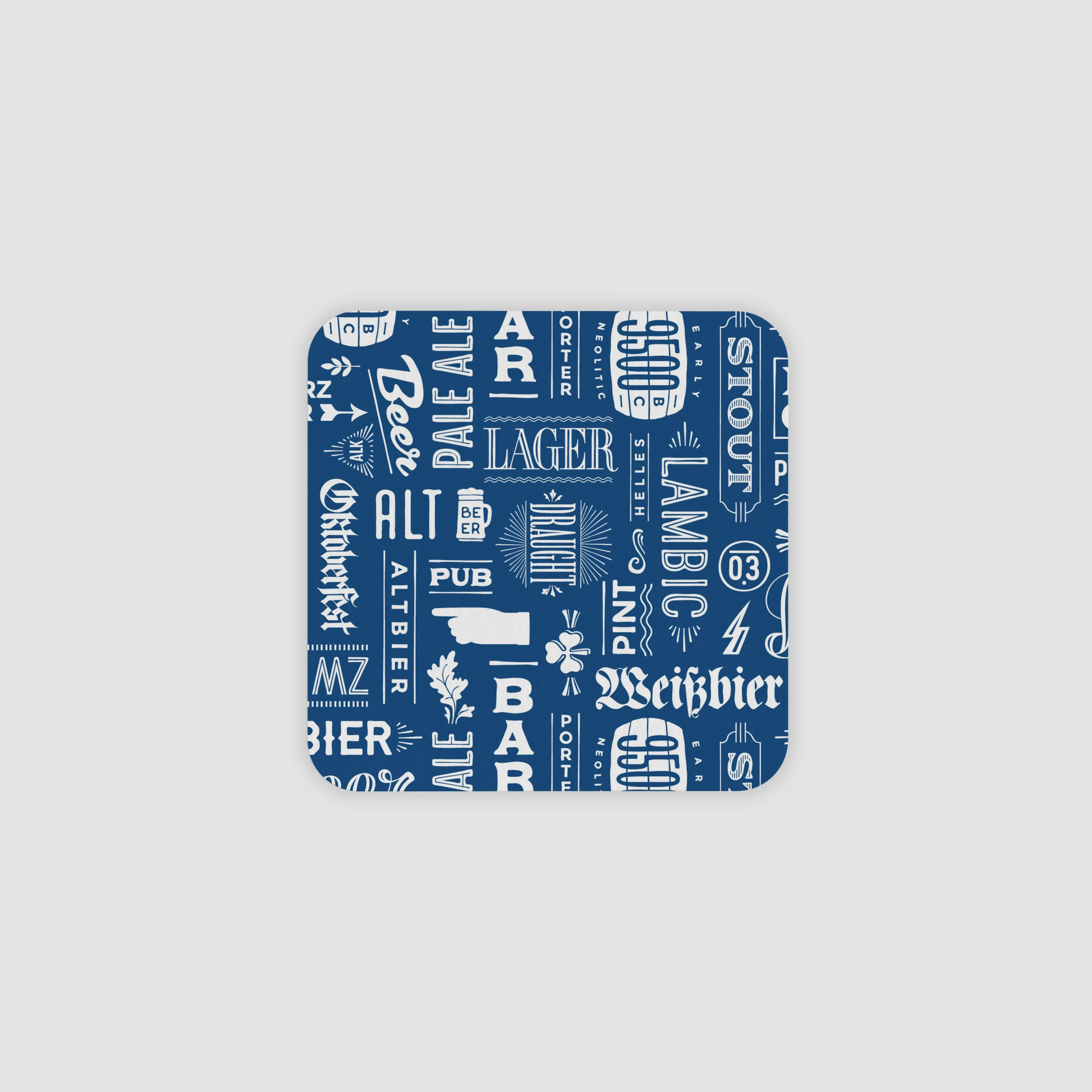 Beer Lingo Beer Mats - Rounded Corners