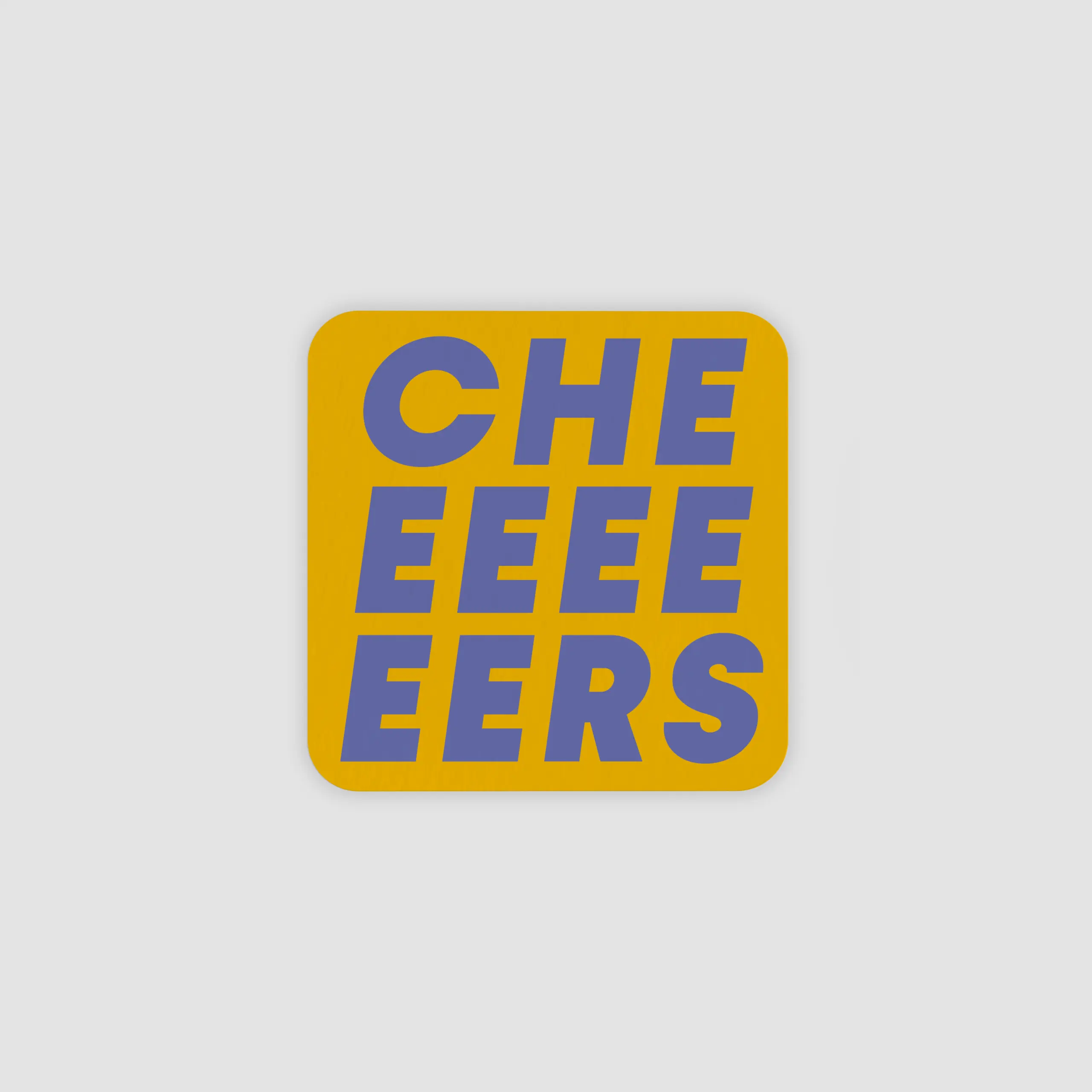 Cheers Beer Mats - Rounded Corners