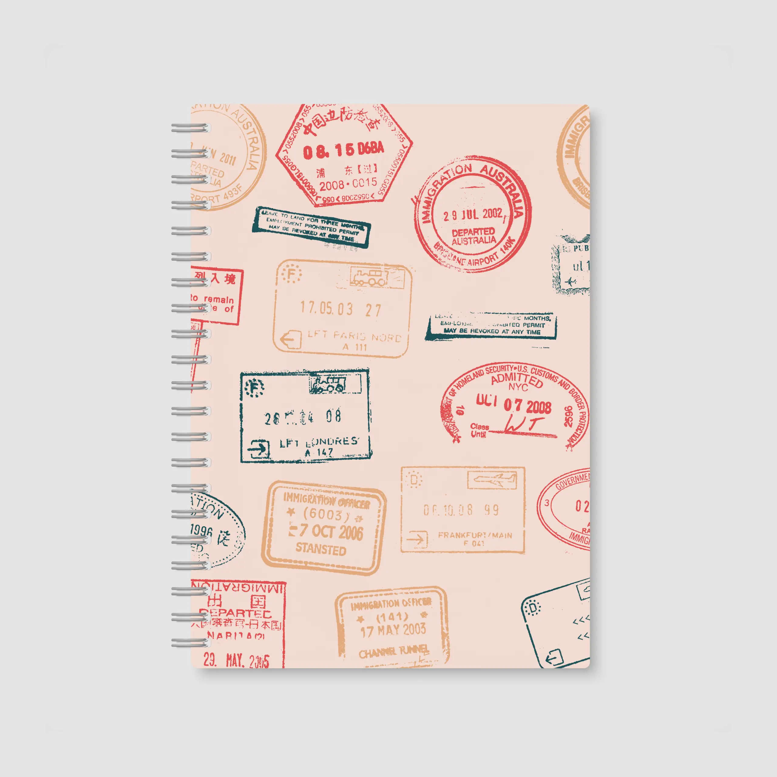 Passport - Wiro Bound Notepads