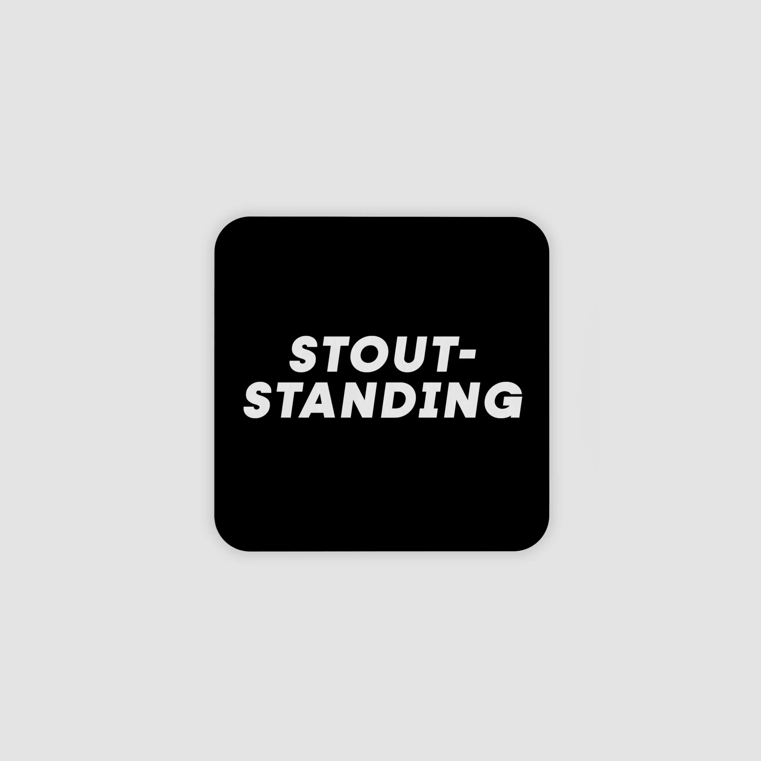 Stoud Standing Beer Mats - Rounded Corners
