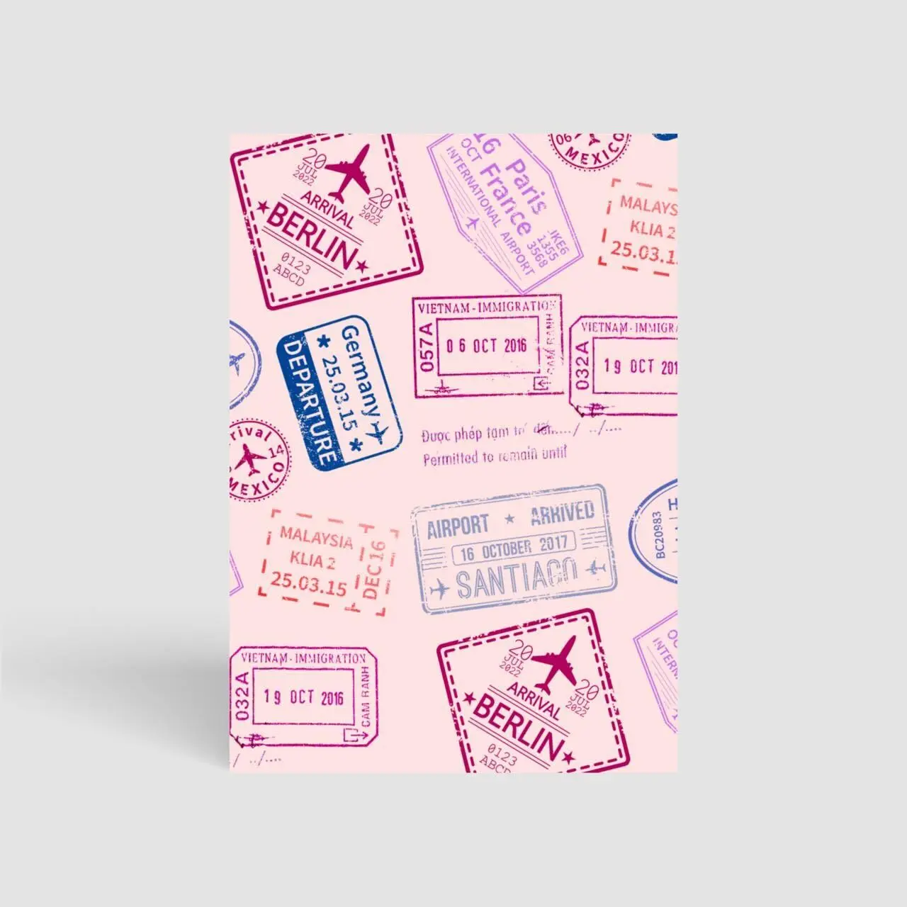 Pink Passport - Perfect Bound Notebooks A5