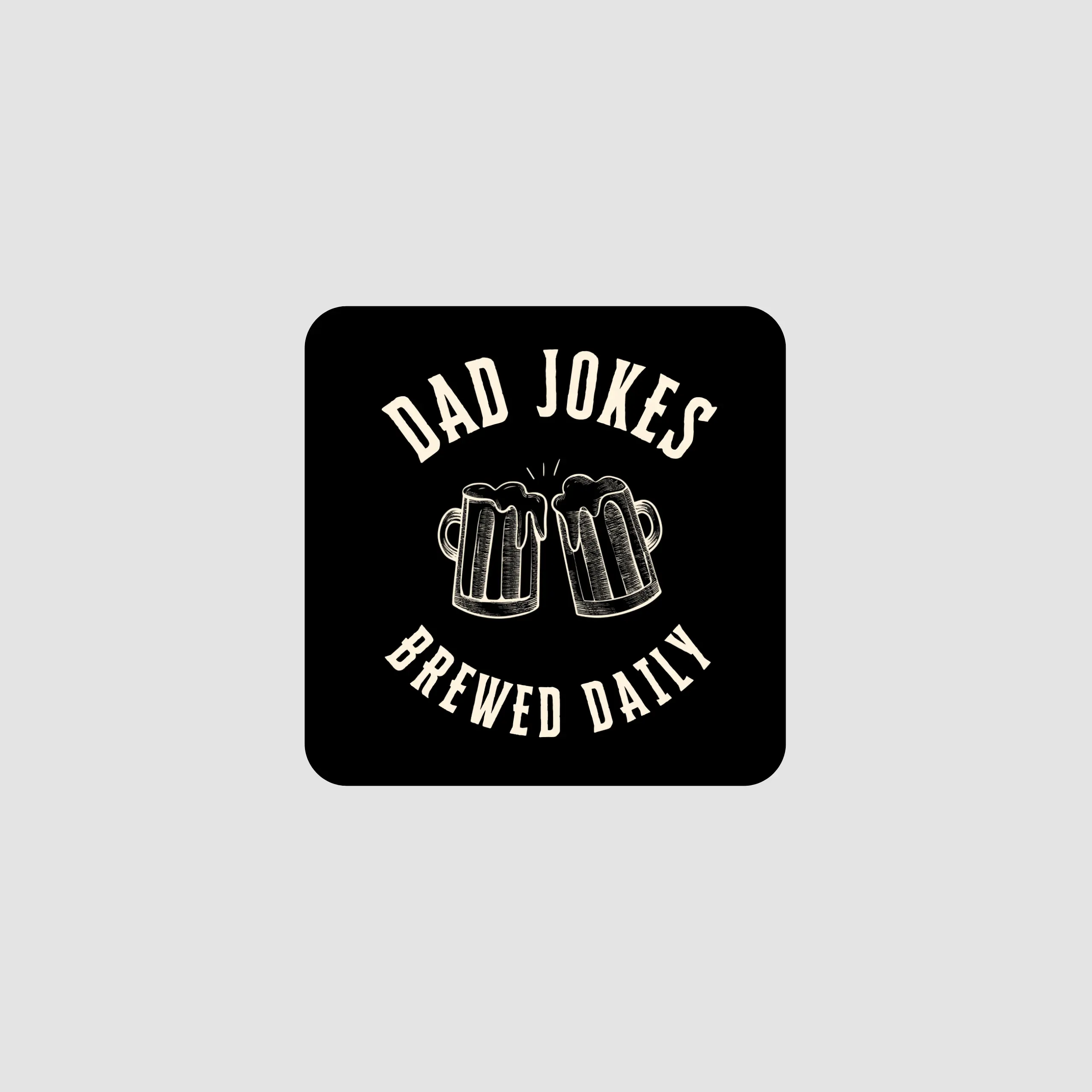 Dad Jokes Beer Mats - Rounded Corners